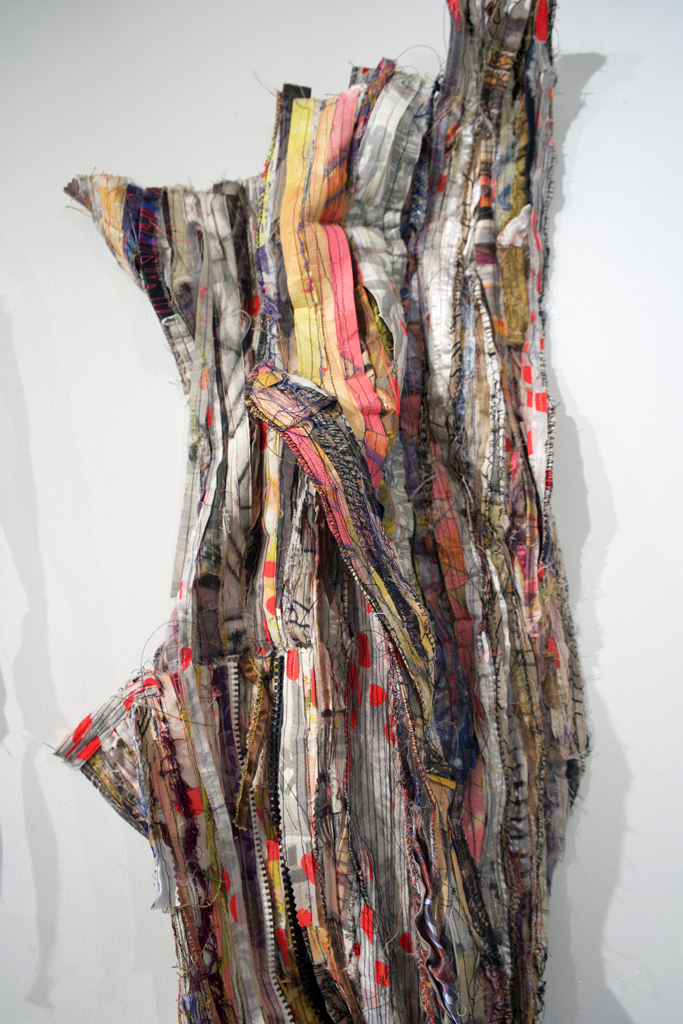 Margery Amdur, Underpinning, detail, Solo Show, World of Threads Festival 2023-24.