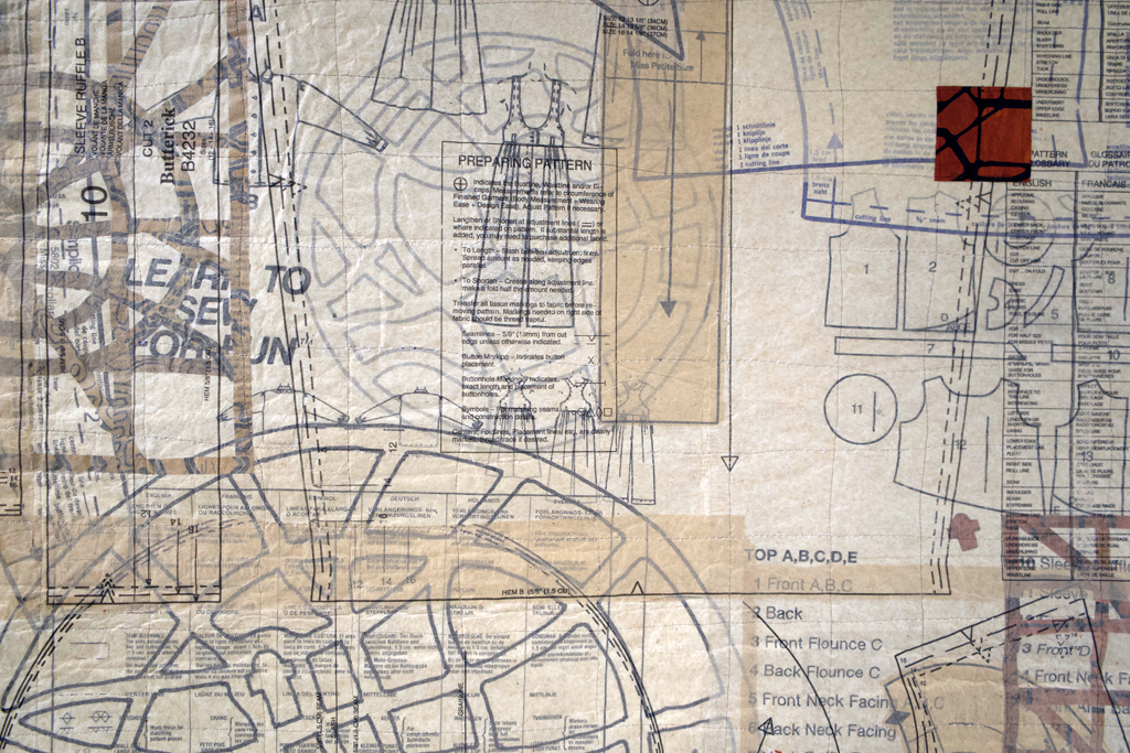 Eszter Bornemisza, Underlying, detail, Solo Show, World of Threads Festival 2023-24.