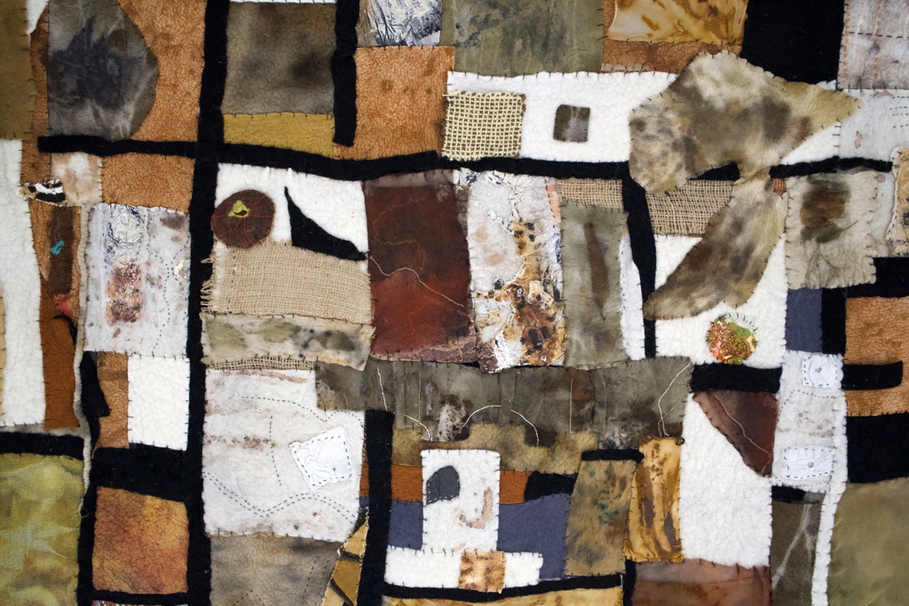 Denise Kooperman, Earth, detail, Solo Show, World of Threads Festival 2023-24.