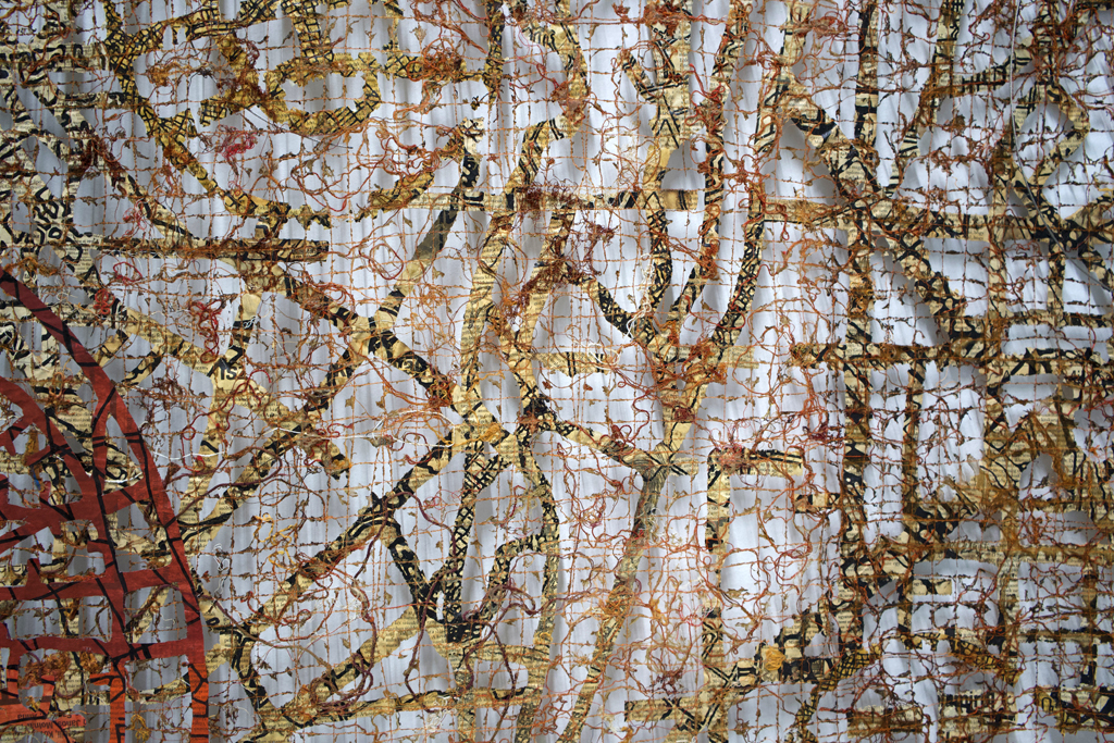 Eszter Bornemisza, There Was a Place, detail, Solo Show, World of Threads Festival 2023-24.