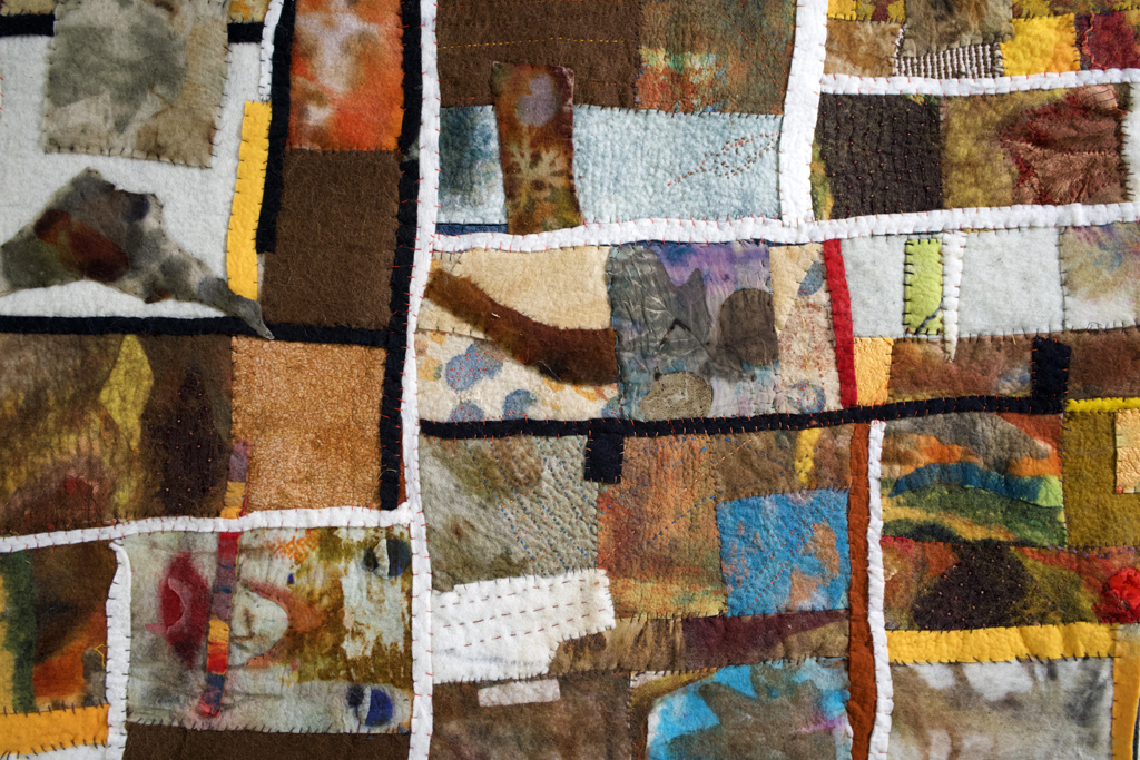 Denise Kooperman, Patchwork of a Life, detail, Solo Show, World of Threads Festival 2023-24.