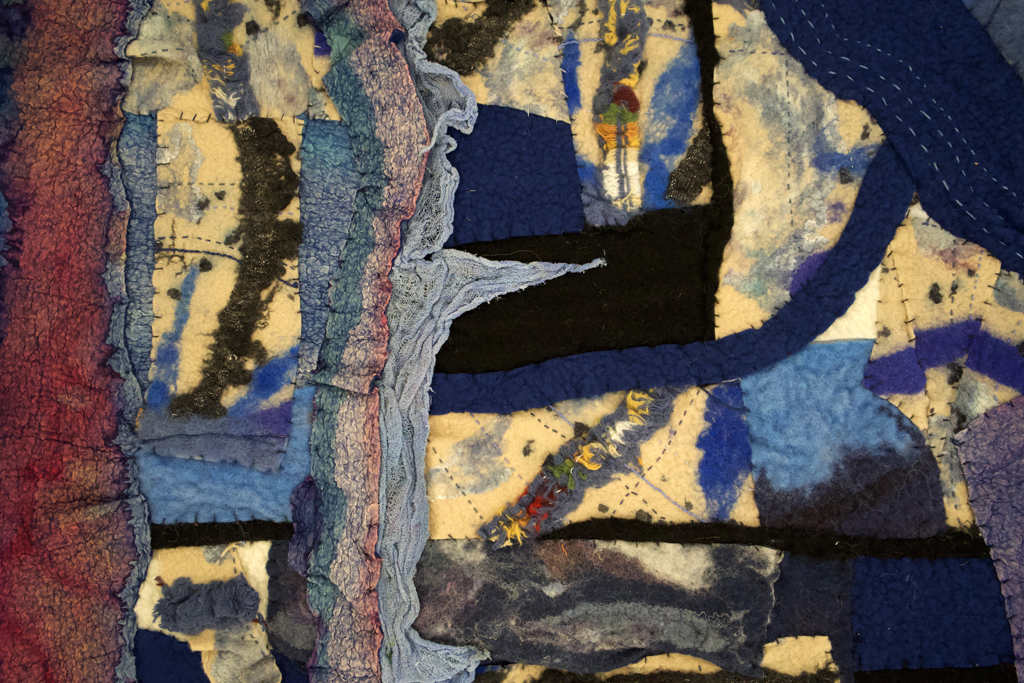 Denise Kooperman, Water, detail, Solo Show, World of Threads Festival 2023-24.