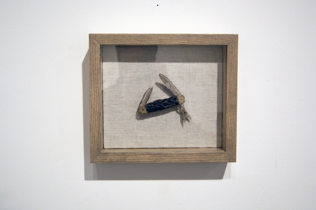 Artwork by Meghan MacDonald, Where Were You When Amy Winehouse Died? exhibition, World of Threads Festival 2012.