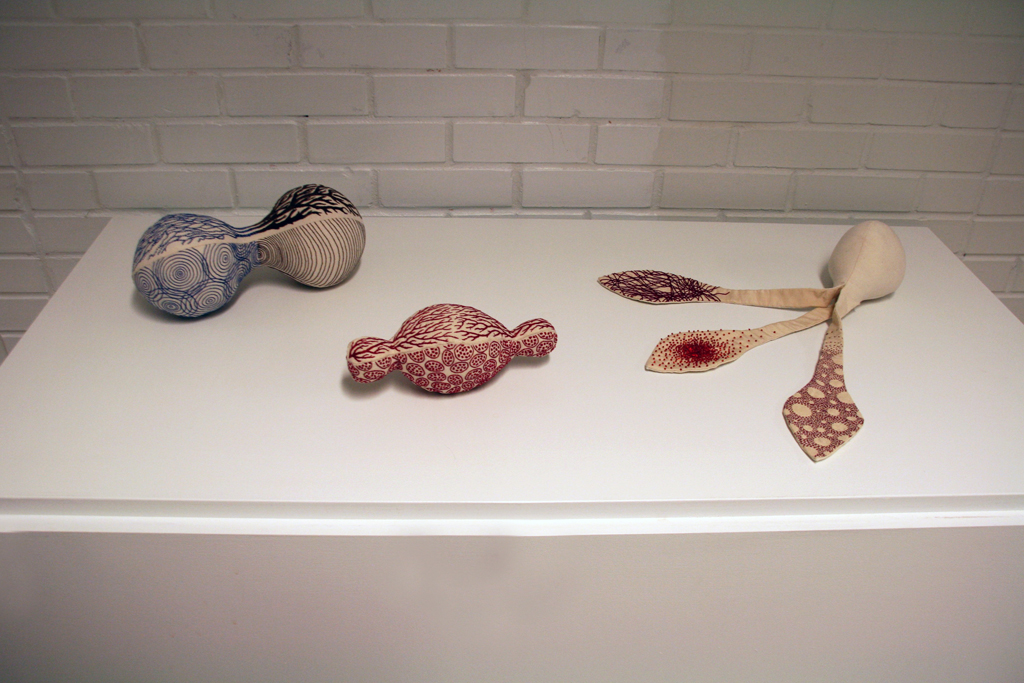 Installation view: Kirsten Lund, Solo Show, World of Threads Festival 2014.
