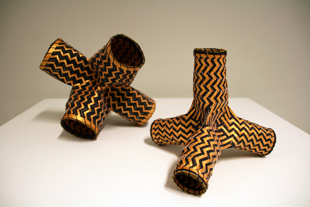 Dorothy McGuinness, Octahedron and Tetrahedron, Solo Show, World of Threads Festival 2014.