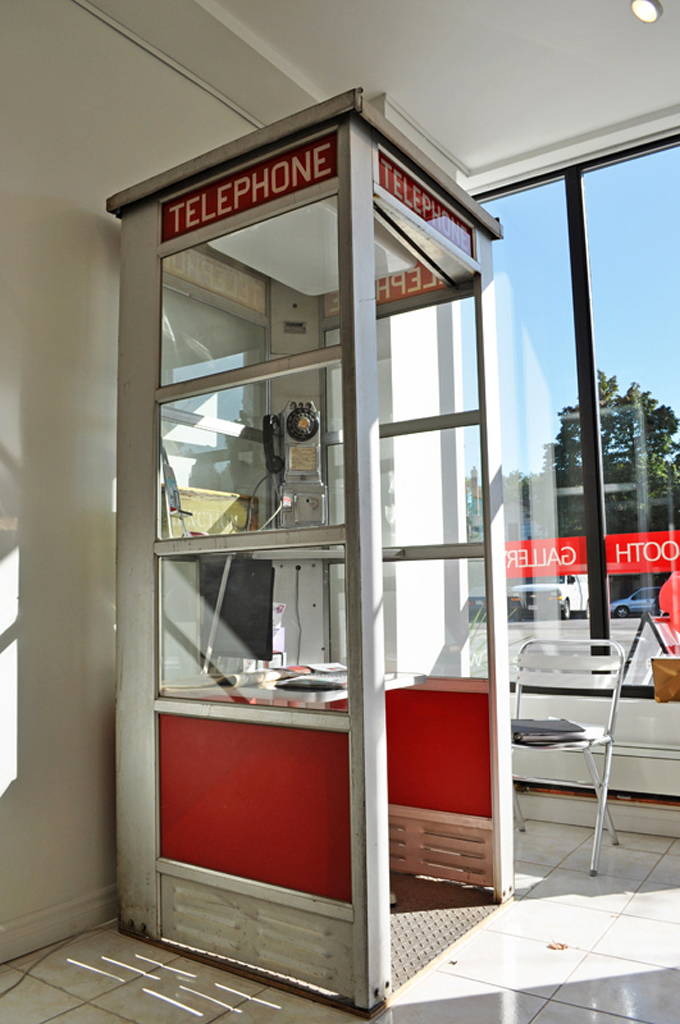 Installation view: Telephone Booth Gallery, Interlace, deconstruct, the spaces in between exhibition, World of Threads Festival 2012.