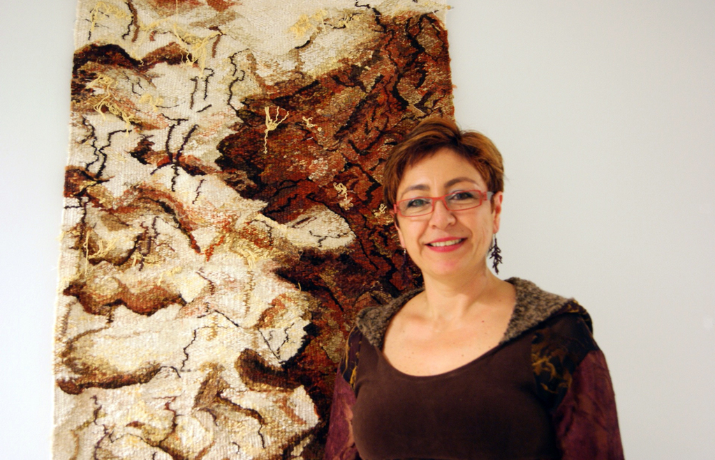 Artist: Ixchel Suarez, Solo Show, at the opening of the World of Threads Festival 2014.