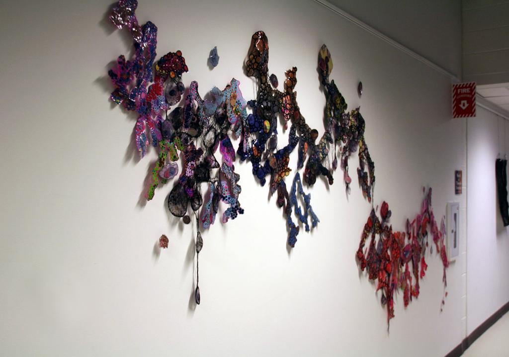 Installation view: Leisa Rich, Installations, World of Threads Festival 2014.