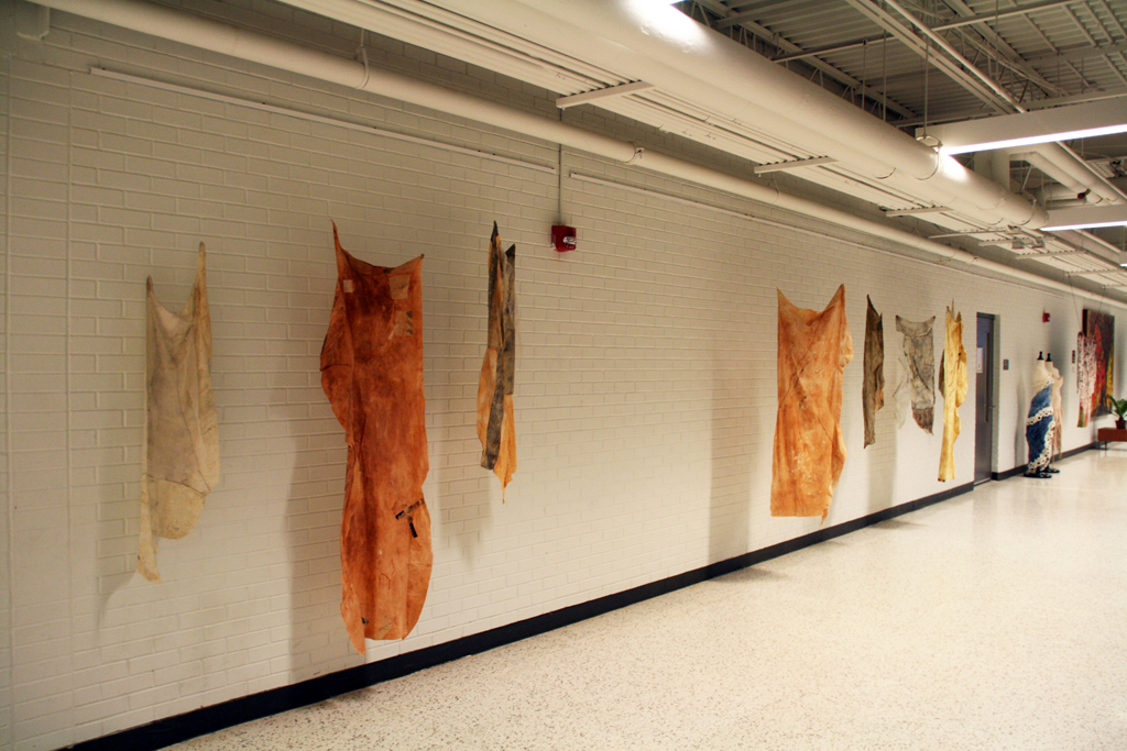 Installation view: Pat Loucks,  Installations, World of Threads Festival 2014