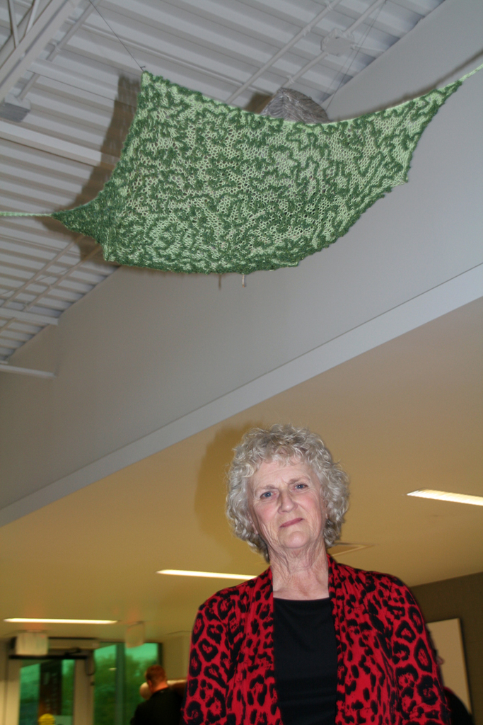 Artist: Willy Carleton at the opening of the World of Threads Festival 2014.