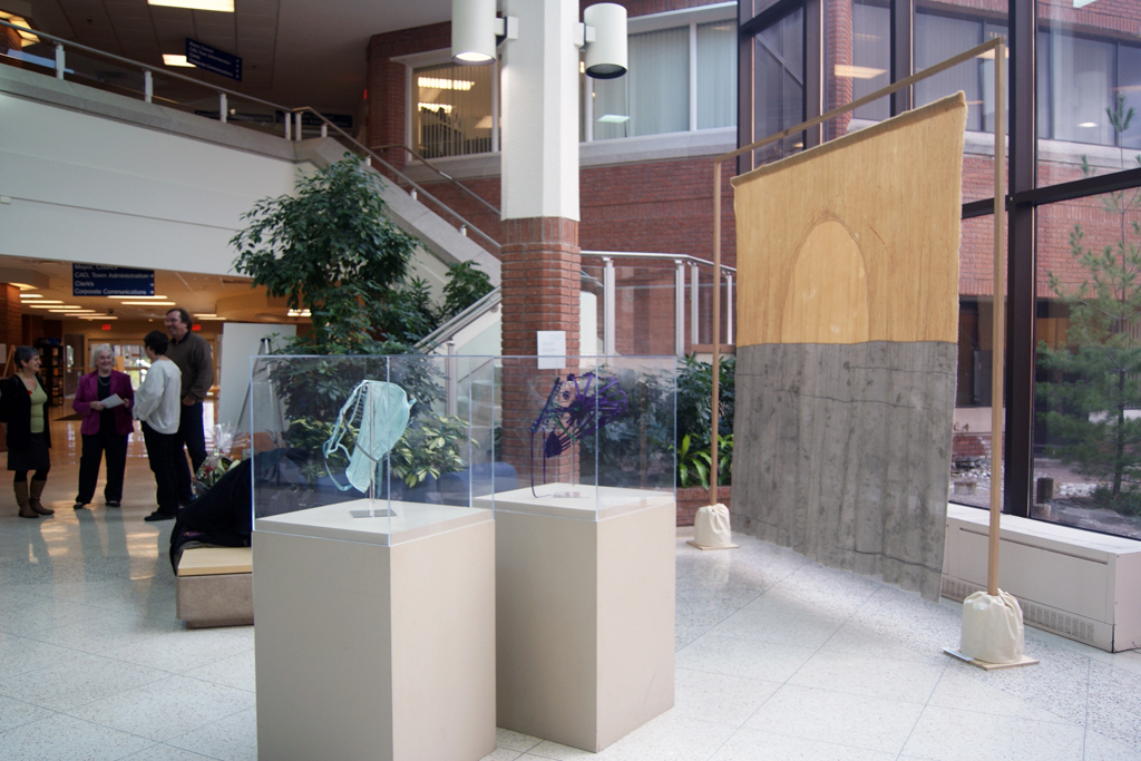 Installation view: Continuum exhibition, World of Threads Festival 2012.