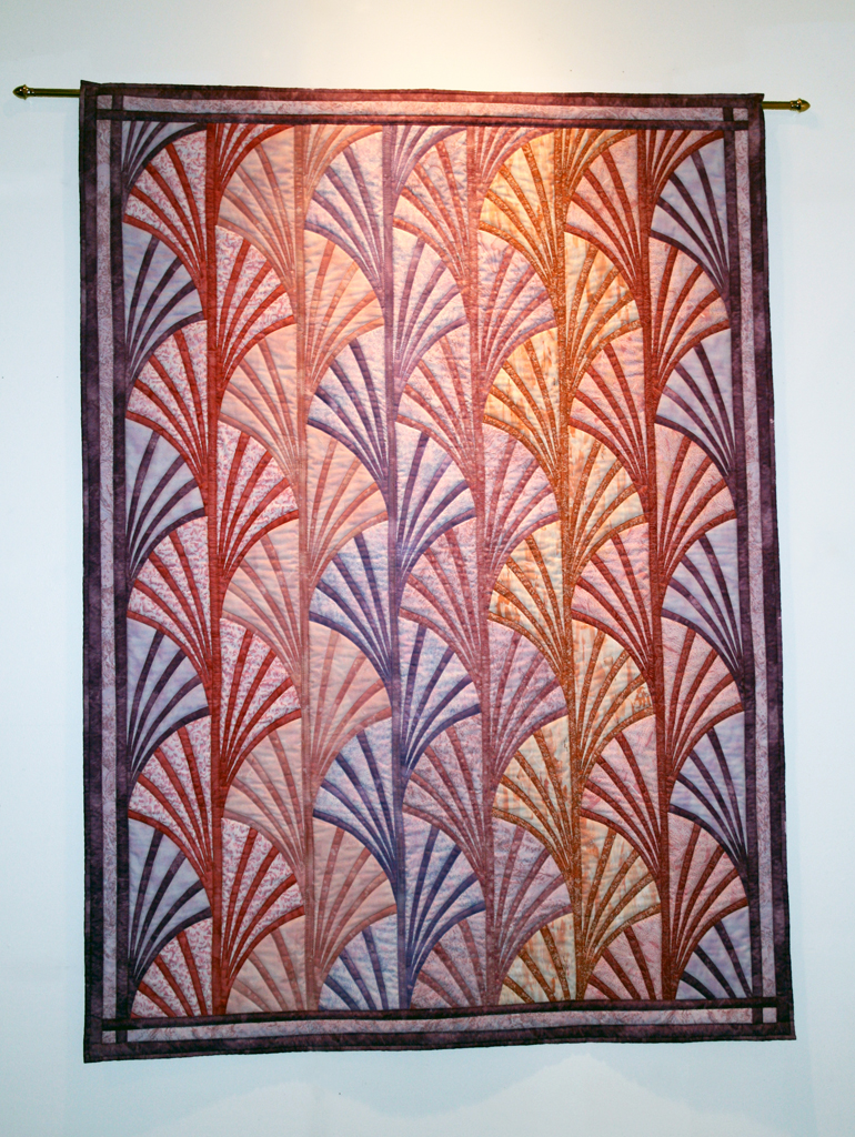 Carol Goddu, Fan Dance, Threads That Bind exhibition, World of Threads Festival 2009.