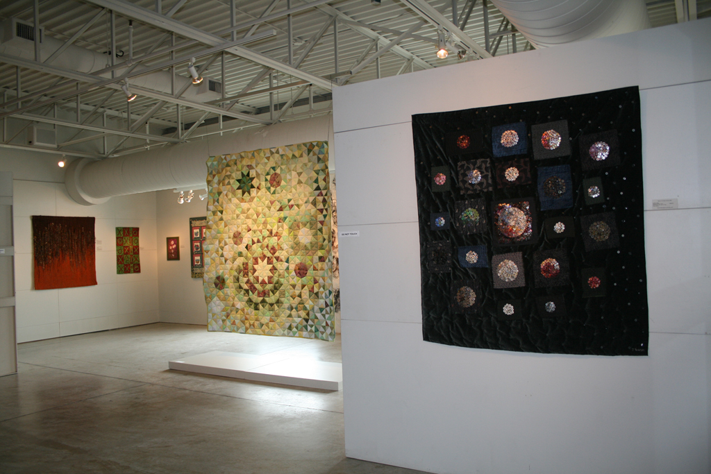 Installation view: Threads That Bind exhibition, World of Threads Festival 2009.