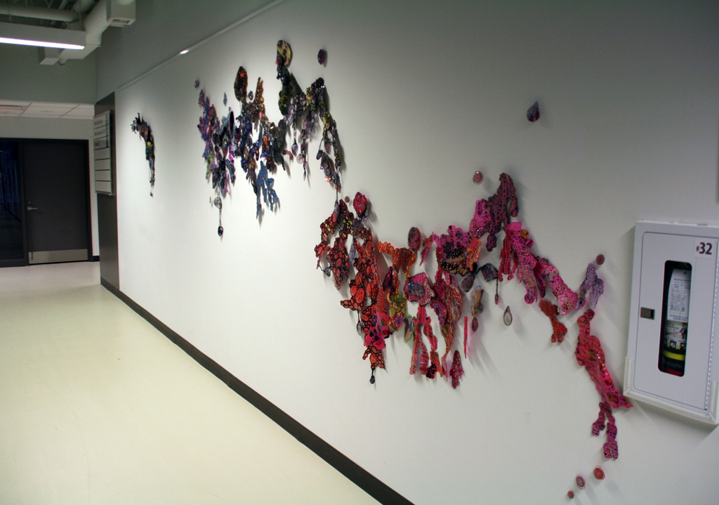 Installation view: Leisa Rich, Installations, World of Threads Festival 2014.
