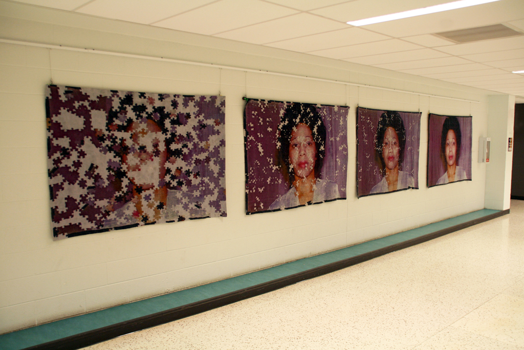 Installation view: Maggie Smith, Towards the End, Solo Show, World of Threads Festival 2014.