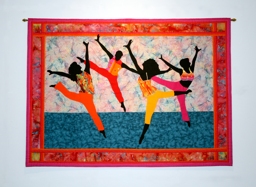 Carol Goddu, Shake a Leg, Threads That Bind exhibition, World of Threads Festival 2009.