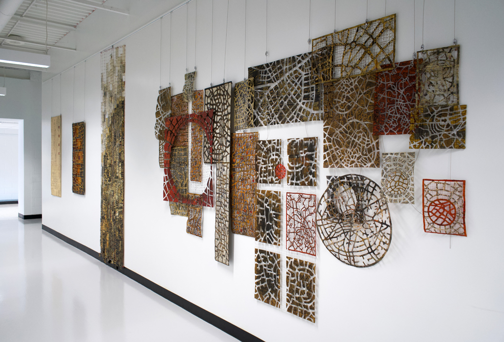 Installation view: Eszter Bornemisza, Solo Show, World of Threads Festival 2023-24.