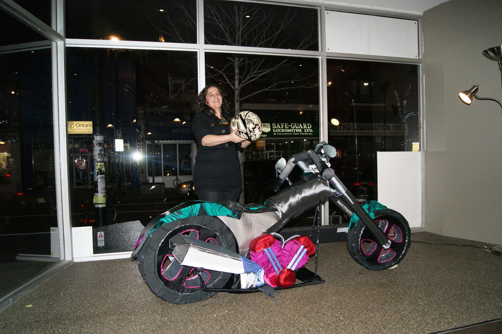 Artist: Karen Darricades, Soft Chopper exhibition, World of Threads Festival 2012.