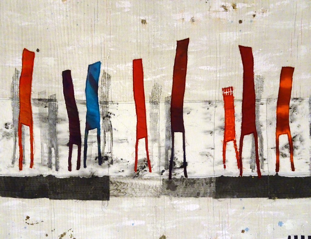 Mirjam Pet-Jacobs, Social Community 4, detail, WWW: Whimsical, Wacky and Wild exhibition, World of Threads Festival 2016.  