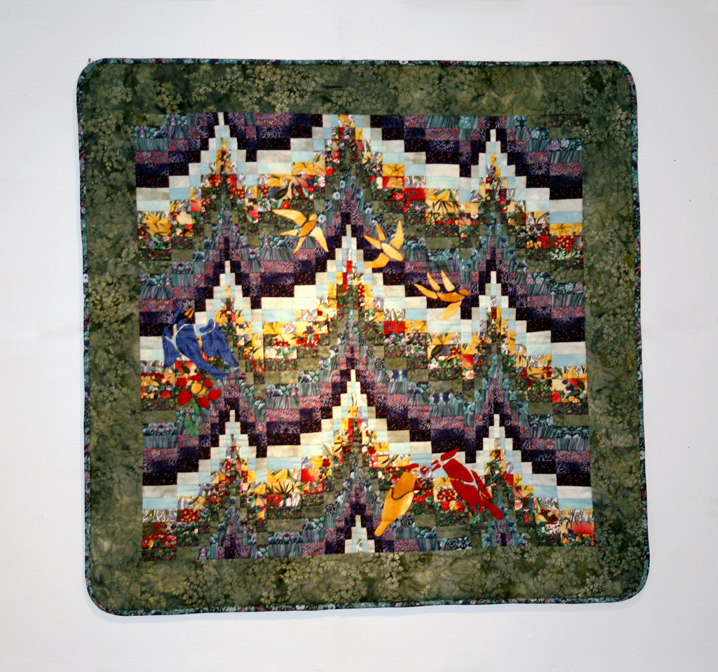 Marda McLean, Promise of Spring, Threads That Bind exhibition, World of Threads Festival 2009.