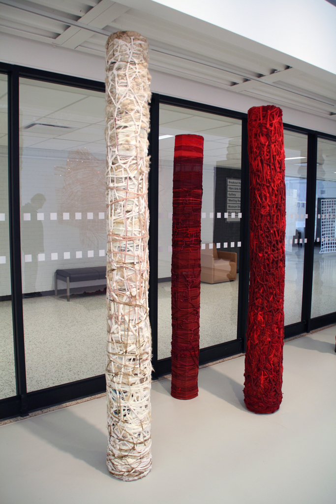 Red and White, Julia White, The Red and the Black exhibition, World of Threads Festival 2014.