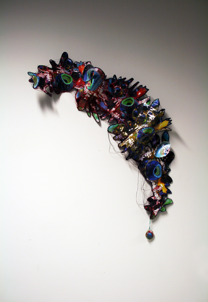 Leisa Rich, Splattered and Fractured, Installations, World of Threads Festival 2014.