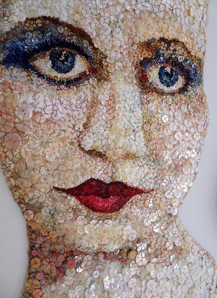 Marie Bergstedt, Terry, detail, WWW: Whimsical, Wacky and Wild exhibition, World of Threads Festival 2016.  