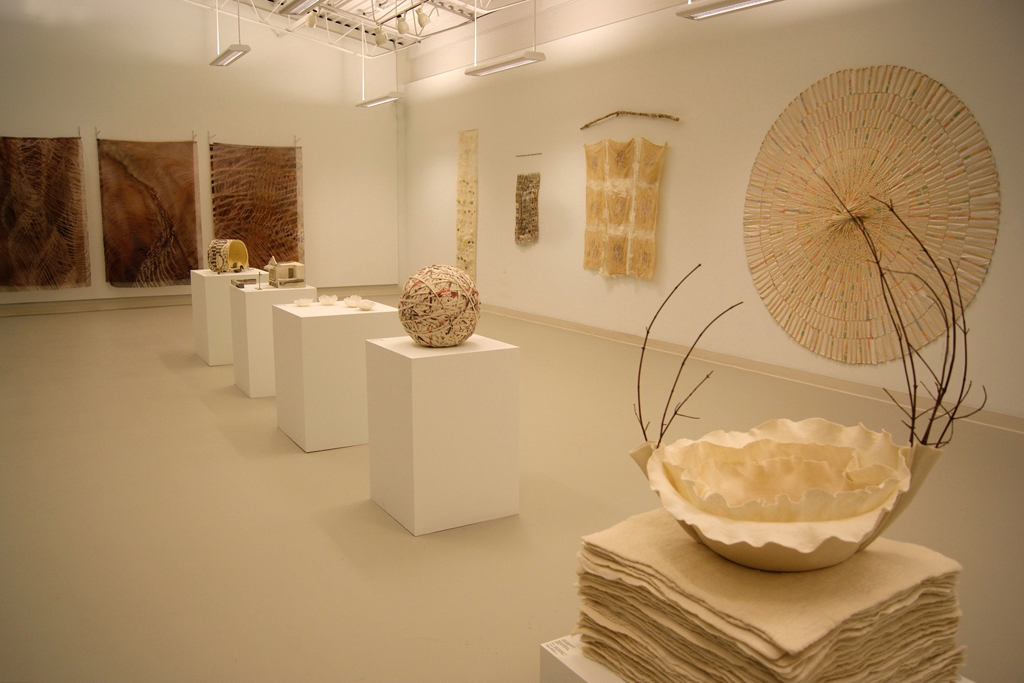 Installation view: Quiet Zone exhibition, World of Threads Festival 2012.