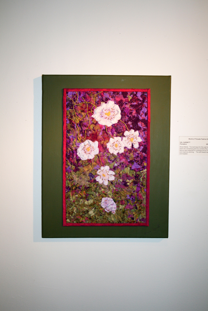 Val Garnett, Floradora, Threads That Bind exhibition, World of Threads Festival 2009.