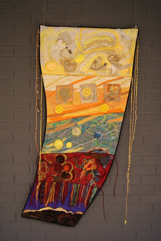 Denise Lithgow, Variegated Threads exhibition, World of Threads Festival 2012.