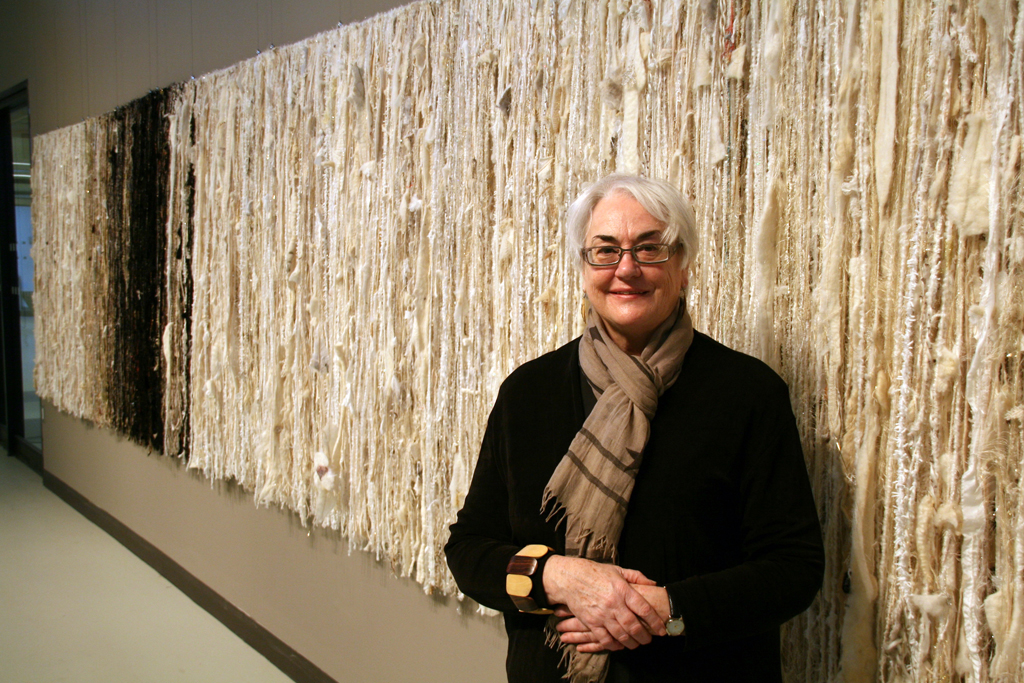 Festival Chair and Curator: Dawne Rudman, at the opening of the World of Threads Festival 2014.