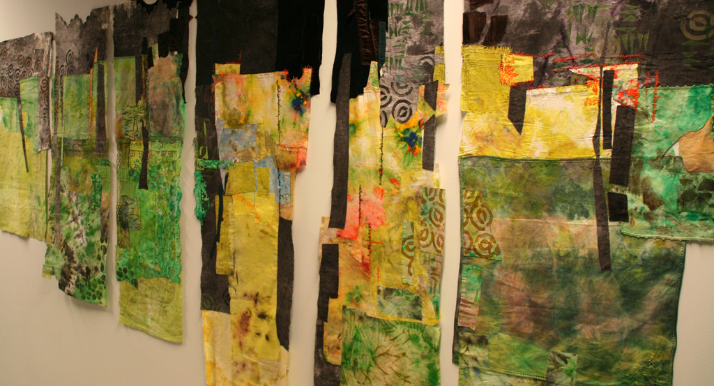 Merill Comeau, Edge of Darkness II, detail, Solo Show, World of Threads Festival 2014.