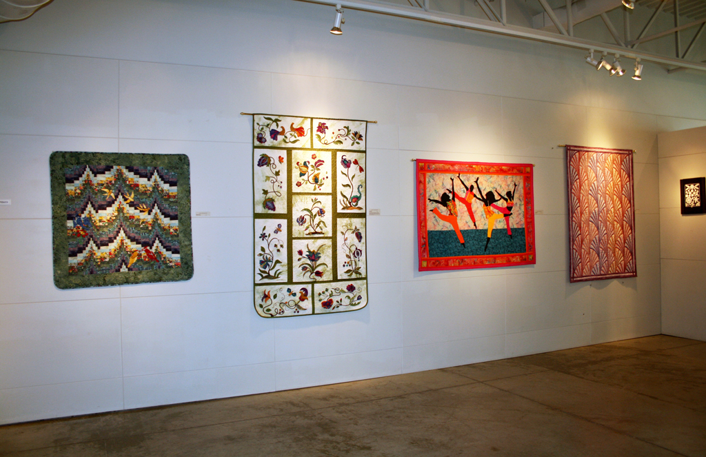 Installation view: Threads That Bind exhibition, World of Threads Festival 2009.