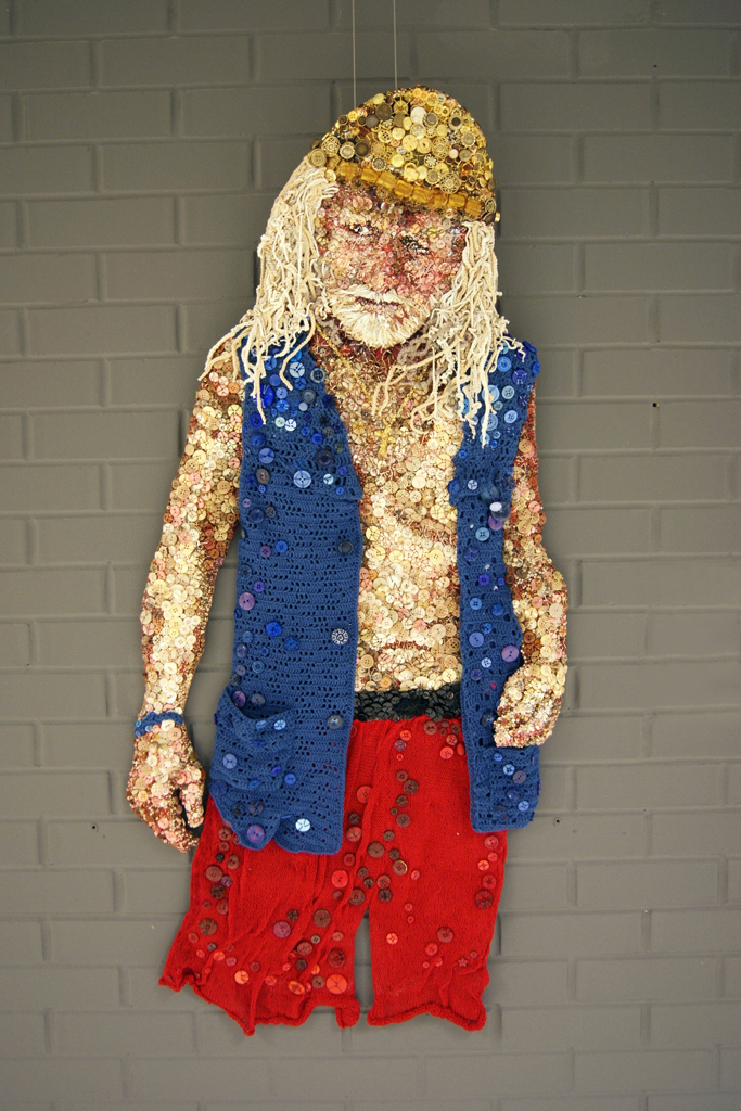 Marie Bergstedt, Mikey, Variegated Threads exhibition, World of Threads Festival 2012.