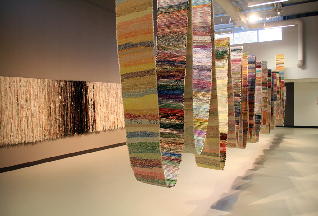 Installation view: Installations, World of Threads Festival 2014.