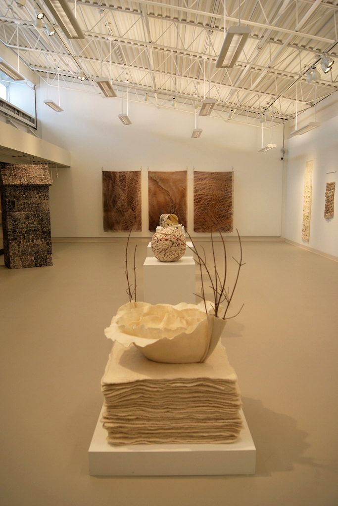 Installation view: Quiet Zone exhibition, World of Threads Festival 2012.