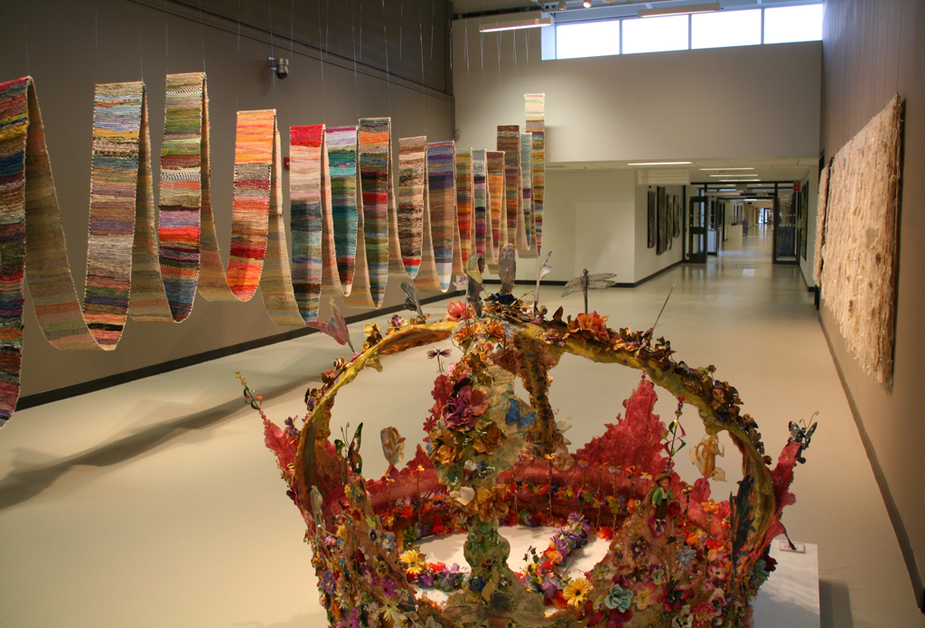 Installation view: Installations, World of Threads Festival 2014.