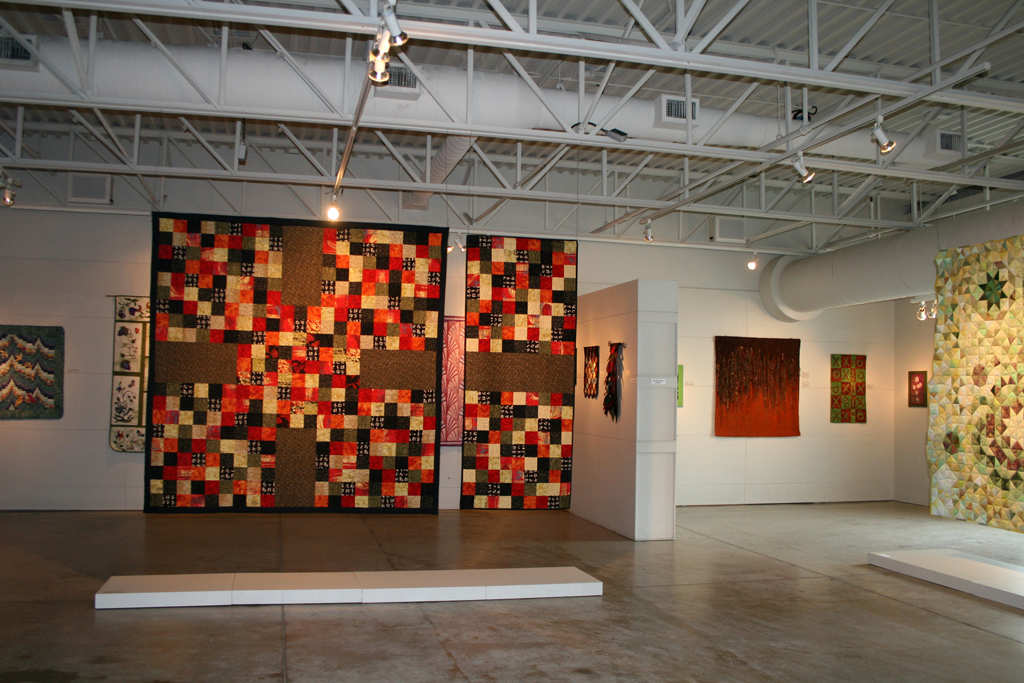 Installation view: Threads That Bind exhibition, World of Threads Festival 2009.