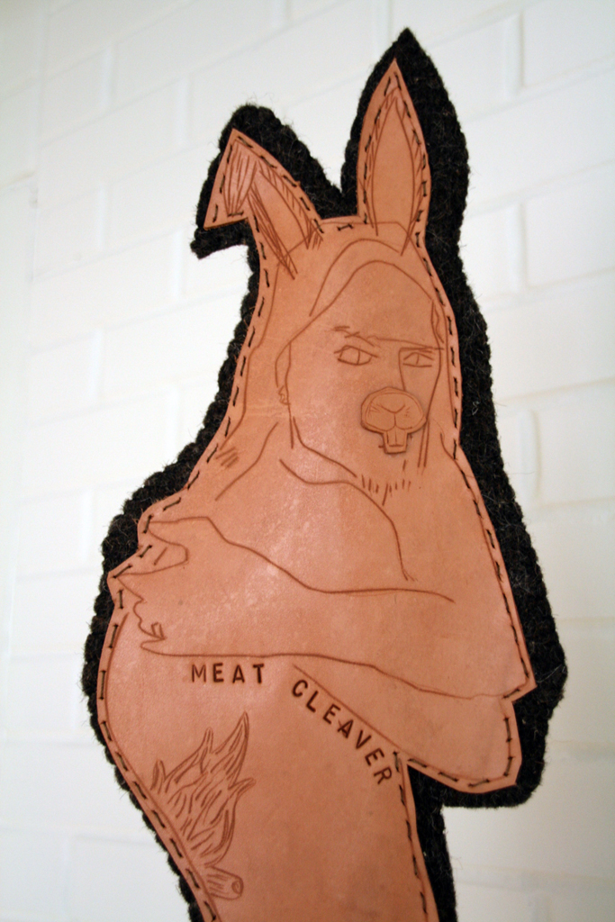 Matt Gould, Be Vewy, Vewy Quiet, detail, WWW: Whimsical, Wacky and Wild exhibition, World of Threads Festival 2016.  