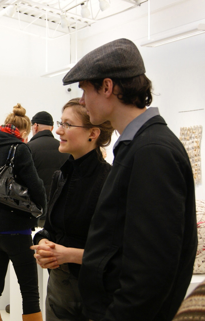 Artist: Jessica Marion Barr at the opening of the World of Threads Festival 2012.