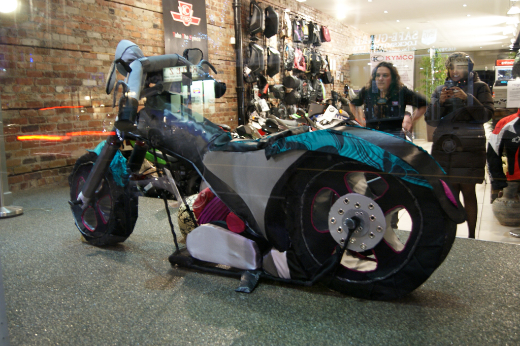 Karen Darricades, Soft Chopper exhibition, World of Threads Festival 2012.