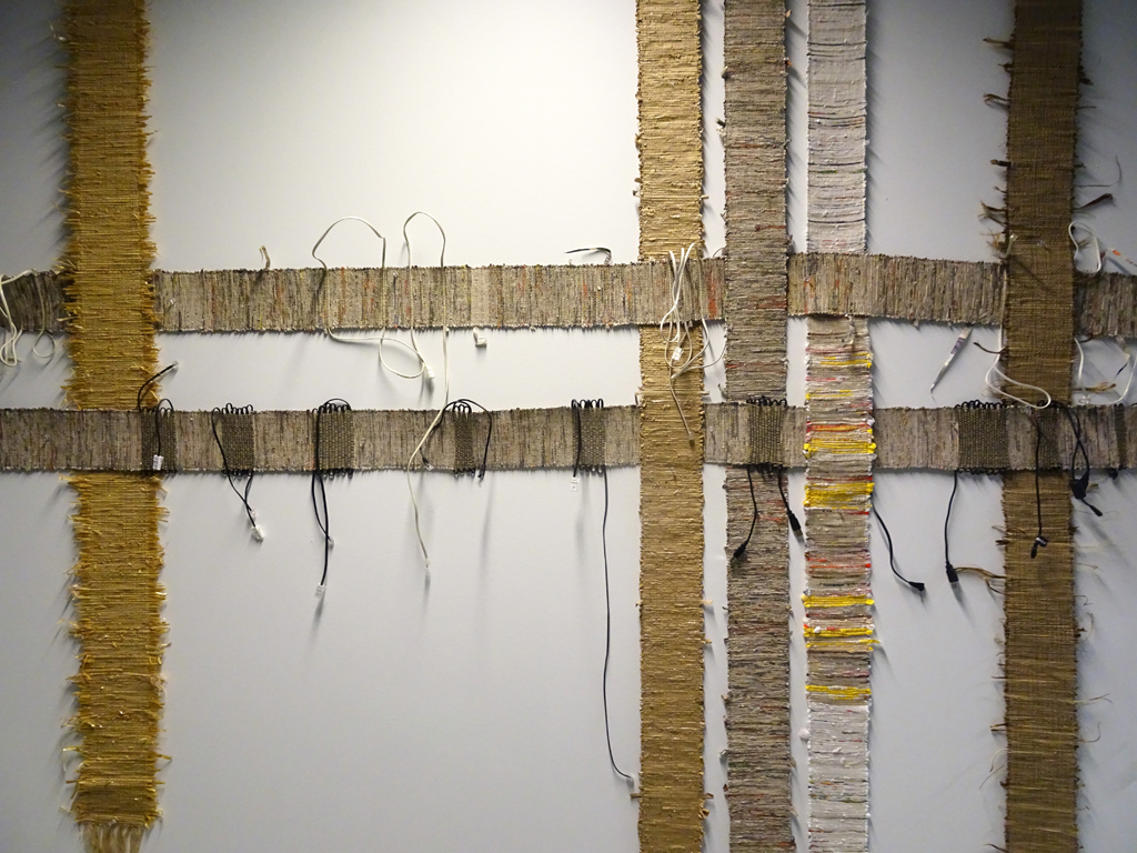 Viv Davy, Days a Liminal Site, detail, Installations, World of Threads Festival 2016.