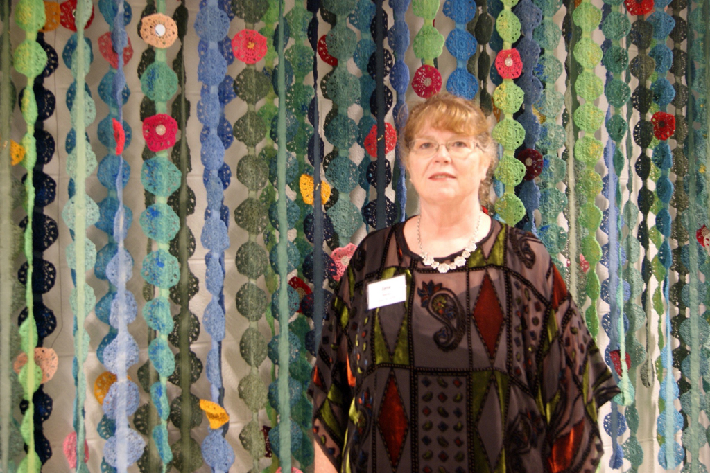 Artist: Jane Merks, Installations, at the opening of the World of Threads Festival 2016.