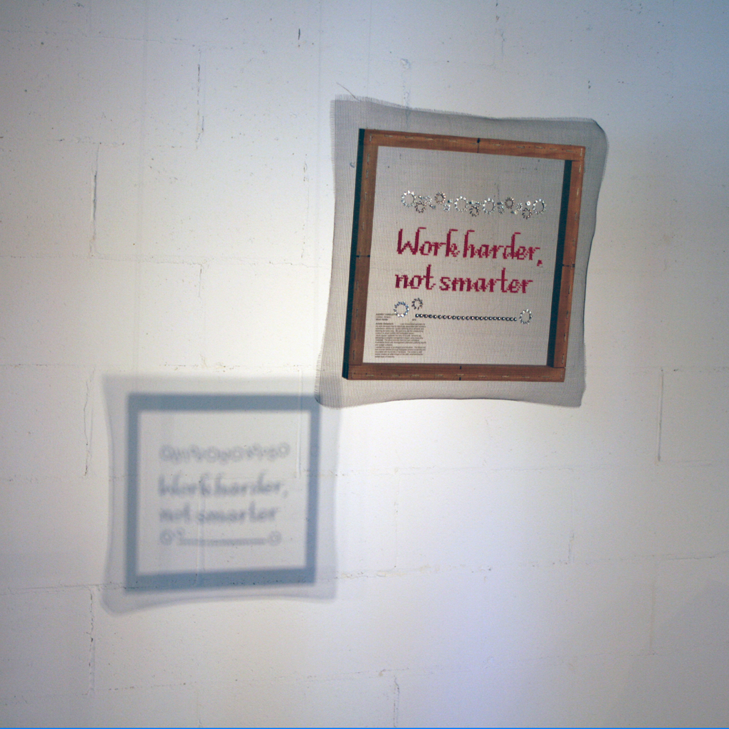 Audrey Yardley-Jones, Work Harder, Common Thread International exhibition Part 3, World of Threads Festival 2009.