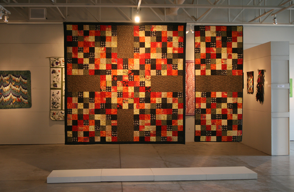 Dawne Rudman, Samurai Sewdoku, Threads That Bind exhibition, World of Threads Festival 2009.