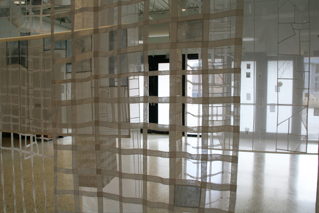 Karen Goetzinger, A State of Play, detail, Installations, World of Threads Festival 2014.