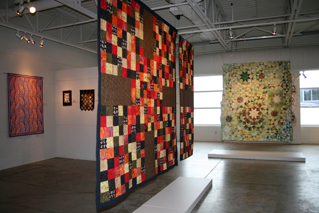 Installation view: Threads That Bind exhibition, World of Threads Festival 2009.