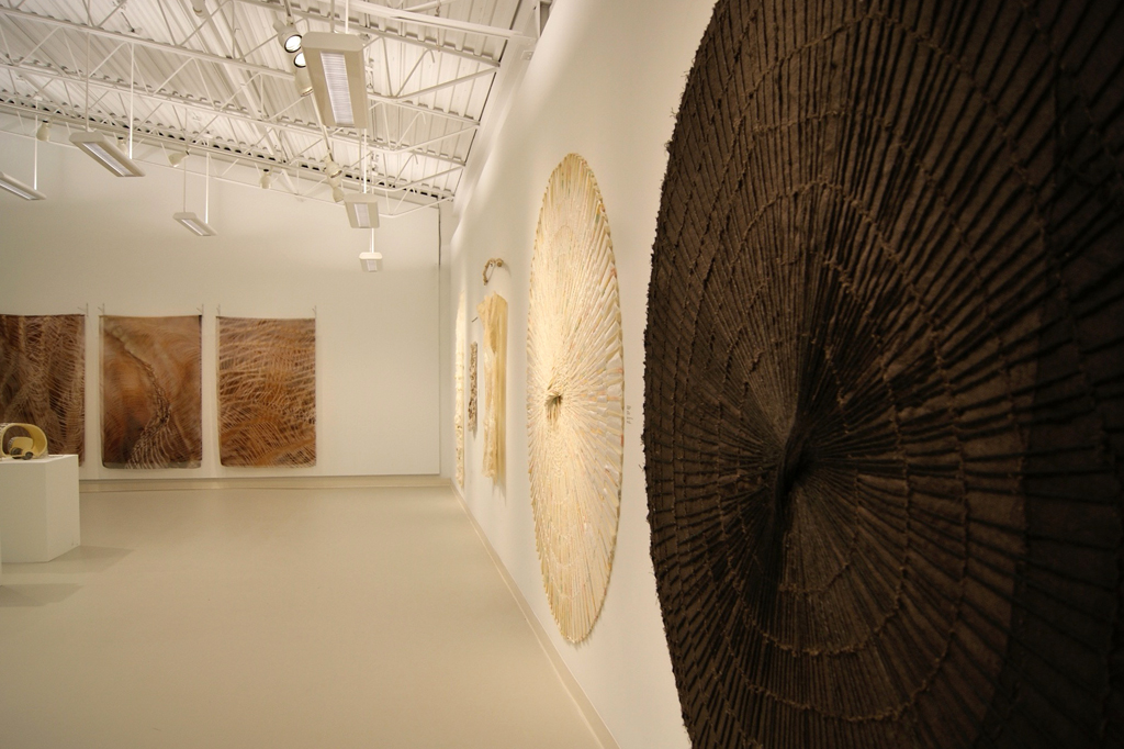 Installation view: Quiet Zone exhibition, World of Threads Festival 2012.