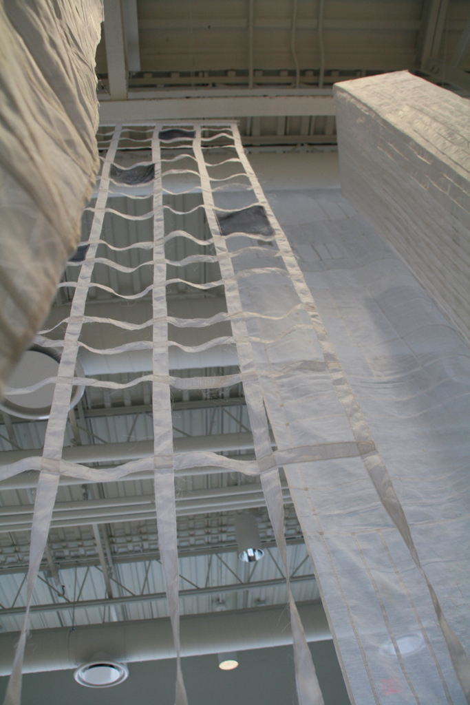 Karen Goetzinger, A State of Play, detail, Installations, World of Threads Festival 2014.