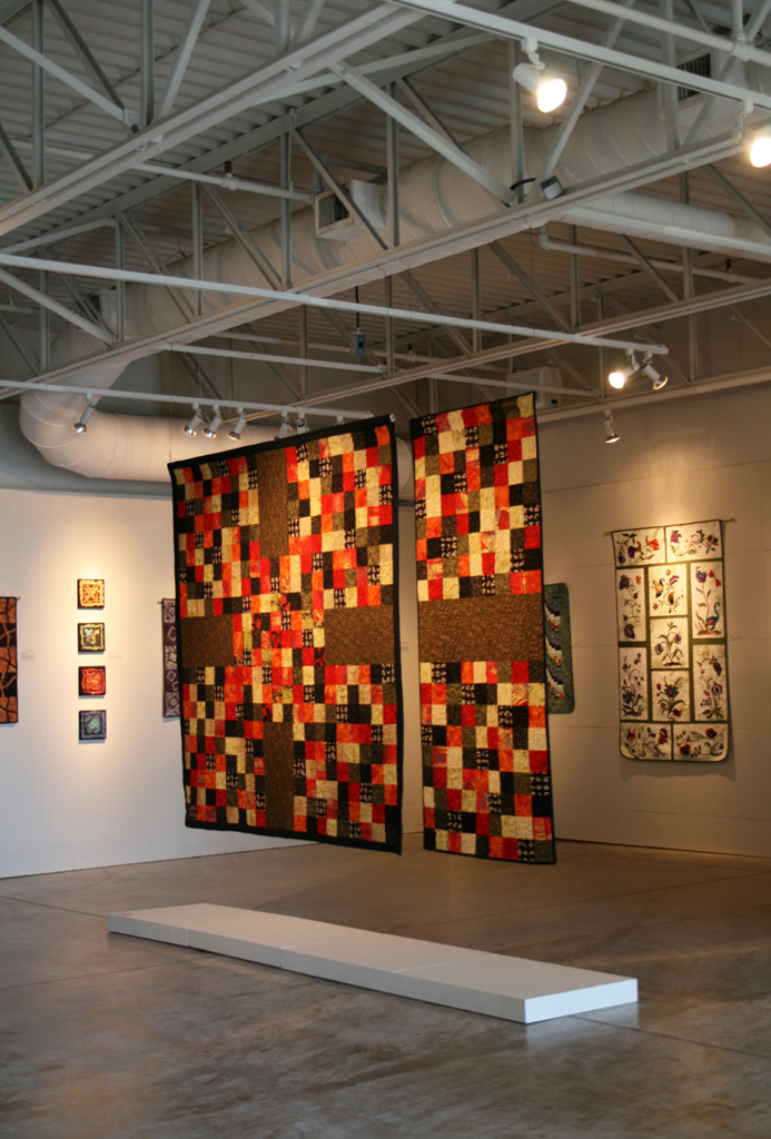 Installation view: Threads That Bind exhibition, World of Threads Festival 2009.